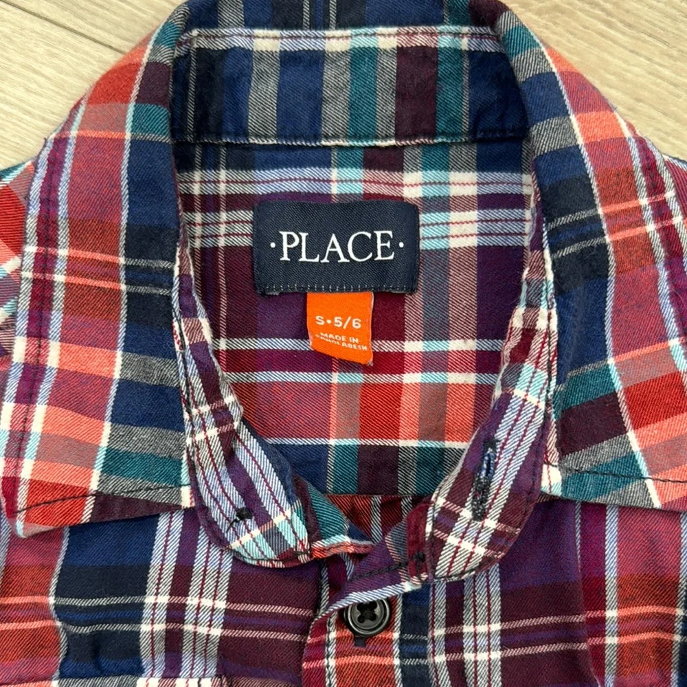 The Children's Place Plaid Button-Up Shirt
